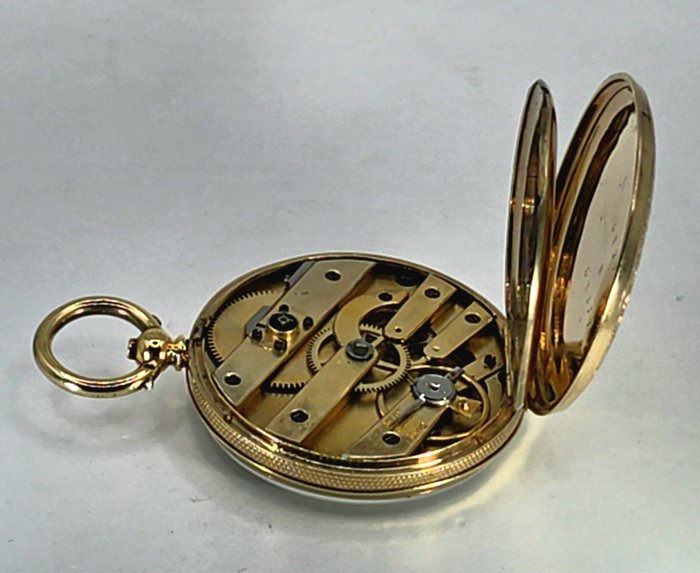 Diamor SA - Geneve - Feine 14K Goldlepine - - Schweiz omkring 1870