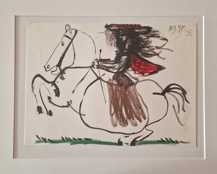 Pablo Picasso (1881-1973) - Amazona XIII 1ª edición 1961 Toros y toreros