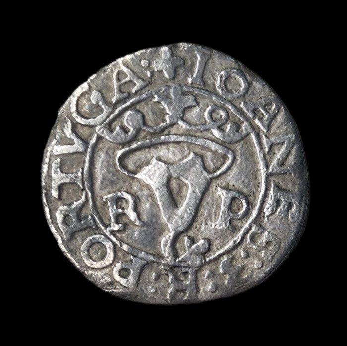 Portugal. D. João III (1521-1557). Vintém (20 Reais) - R P/P-O - Porto - PORTVGA/R ET:PO - Escassa