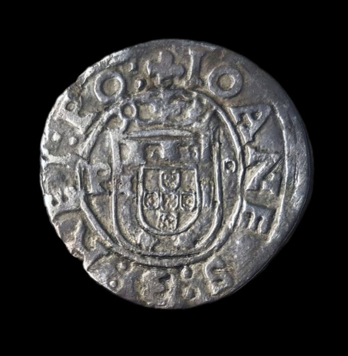 Portugal. D. João III (1521-1557). Vintém (20 Reais) - R P/P-O - Porto - PORTVGA/R ET:PO - Escassa