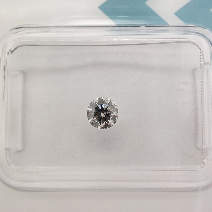 Ingen mindstepris - 1 pcs Diamant  (Naturfarvet)  - 0.24 ct - Rund - Fancy light Grå - SI1 - International Gemological Institute (IGI)