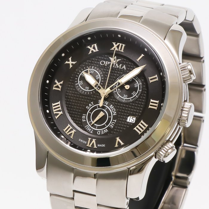 Optima - Swiss Chronograph - OSC234-SS-3 - Ingen mindstepris - Mænd - 2011-nu