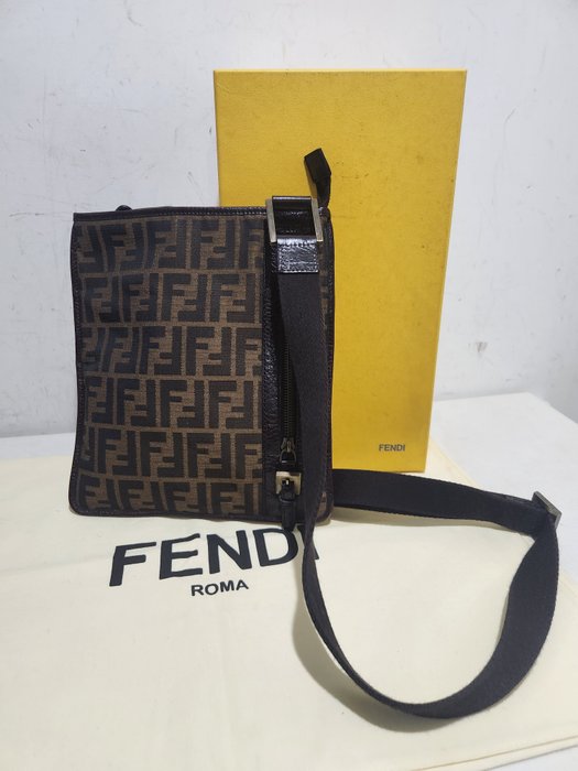 Fendi - Borsello - Fendi Zucca Canvas Marrone - Borsa a tracolla - Unisex bag - Nylon bag - Crossbody-taske