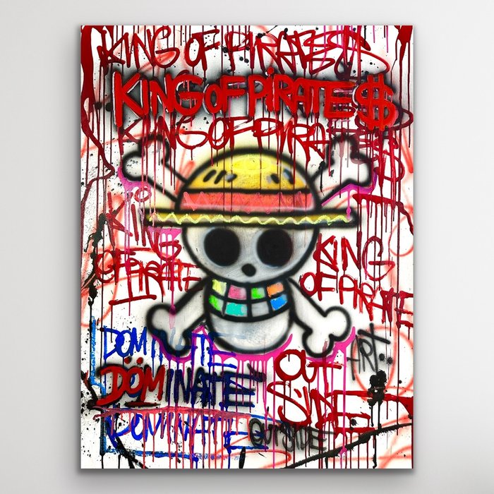 Outside313 - One Piece graffiti logo - King of pirates