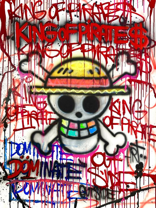 Outside313 - One Piece graffiti logo - King of pirates