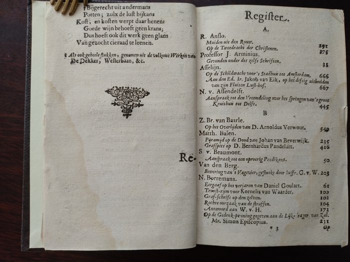 Meerdere - Bloemkrans van verscheiden gedichten - 1659