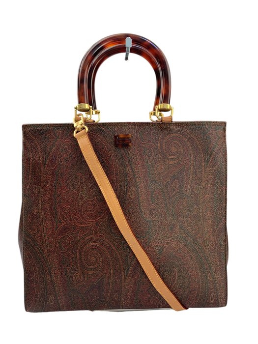 Etro - Paisley Leather 2 Way Shoulder bag - Håndtaske