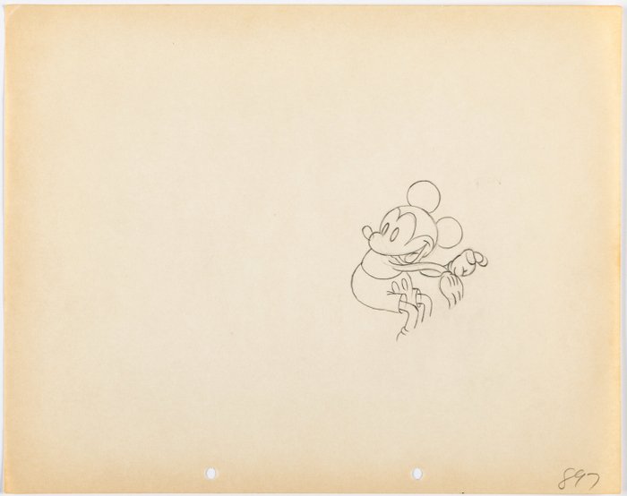 Puppy Love (Walt Disney 1933) - 1 Mickey Mouse animationstegning