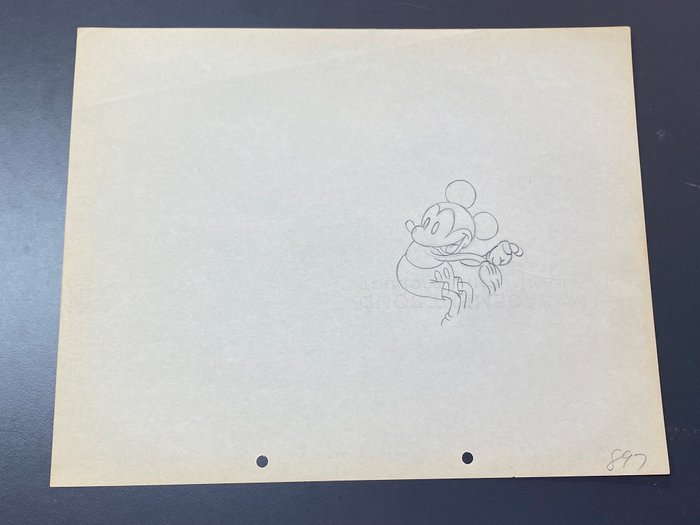 Puppy Love (Walt Disney, 1933) - 1 Mickey Mouse animationstegning