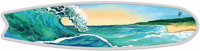 Australien 2 Dollars 2020 Surfboard 1 Oz (999)