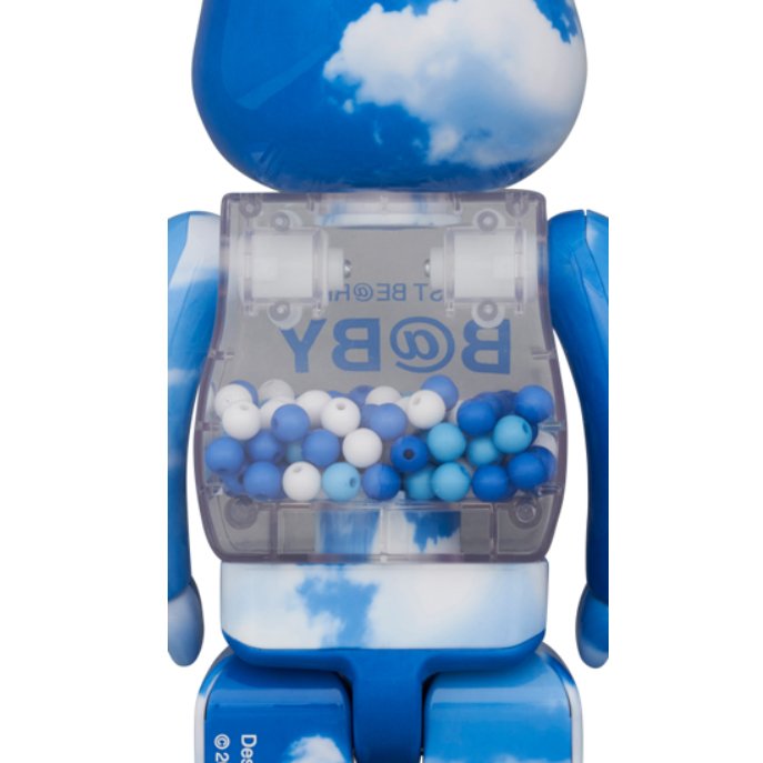 Medicom Toy Be@rbrick - 400%  100% Bearbrick set - My First Bearbrick Baby (Blue Sky edition)