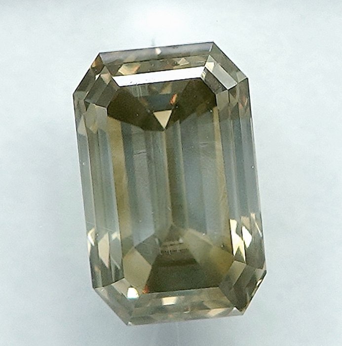 1 pcs Diamant  (Naturfarvet)  - 1.14 ct - Fancy light Grålig Gul - SI2 - International Gemological Institute (IGI)