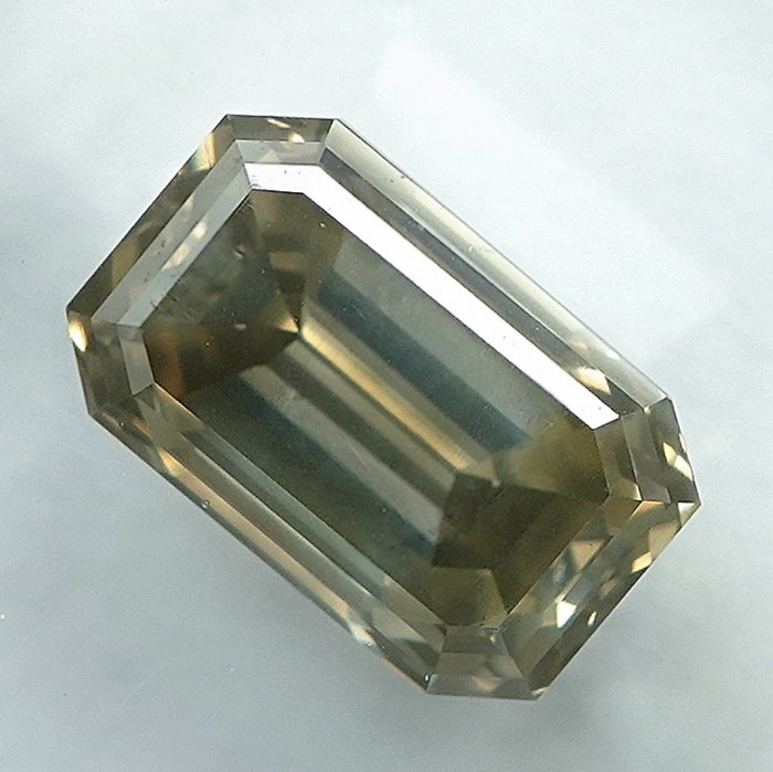 1 pcs Diamant  (Naturfarvet)  - 1.14 ct - Fancy light Grålig Gul - SI2 - International Gemological Institute (IGI)