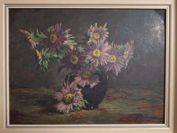 Cornelis Raaphorst (1875-1954) - Paarse Bloemen