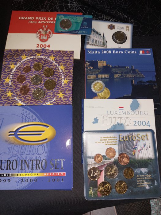 Europa. Euro 1999/2004 (8 items)  (Ingen mindstepris)