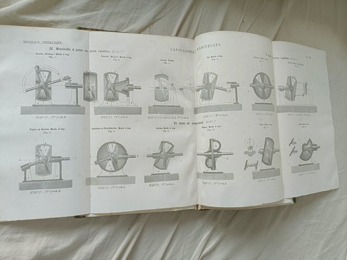 F. Reuleaux, Ferdinand Húppe - Cinématique Principes fondamentaux d''une théorie générale des machines / Die Methoden der - 1877-1885