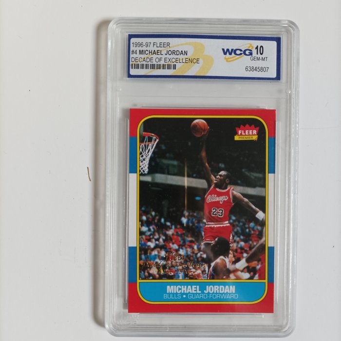 1996/97 Fleer Decade of Excellence Michael Jordan #4 WCG 10 - 1 Graded card