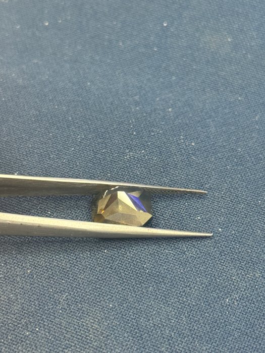 1 pcs Diamant  (Naturfarvet)  - 10.07 ct - Rektangel - Fancy dark Brun - SI2 - Gemewizard Gemological Laboratory (GWLab)