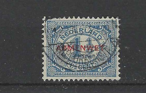 Holland 1913 - Servicestempler "ARMENWET" - NVPH D1/D8