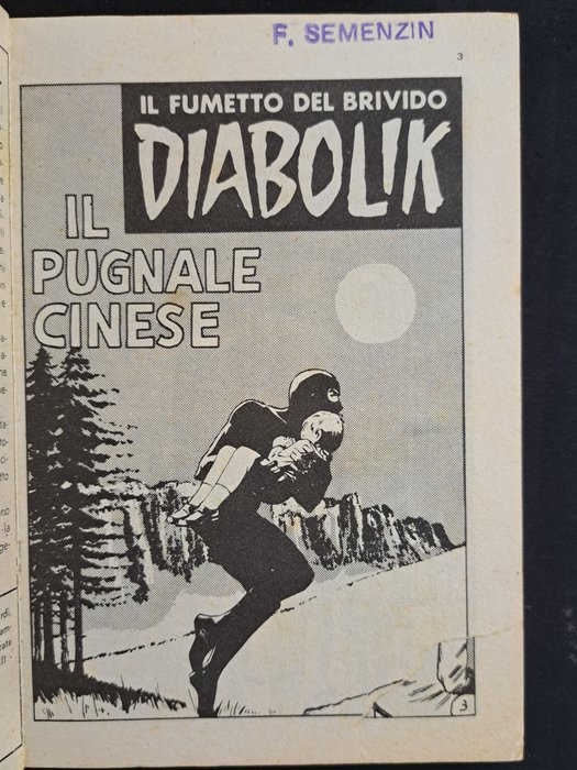 Diabolik Prima Serie n. 23 - Il Pugnale Cinese - 1 Comic - Første udgave - 1964