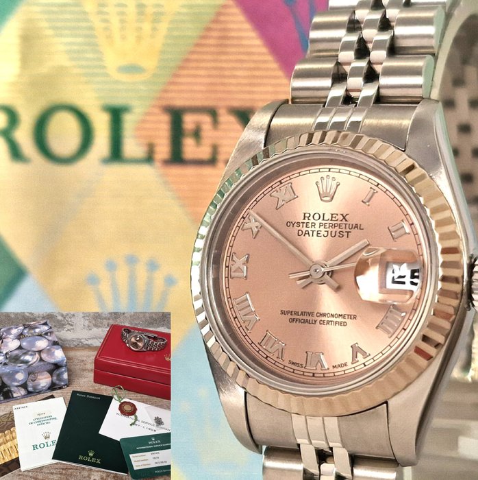 Rolex - Oyster Perpetual Datejust Ladies Salmon - Ingen mindstepris - Ref. 79174 - Kvinder - 2000-2010