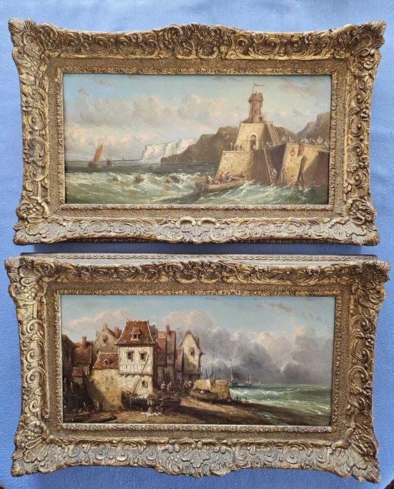 Alfred Montague R.B.A. (1823-1883) - A pair of coastal scenes