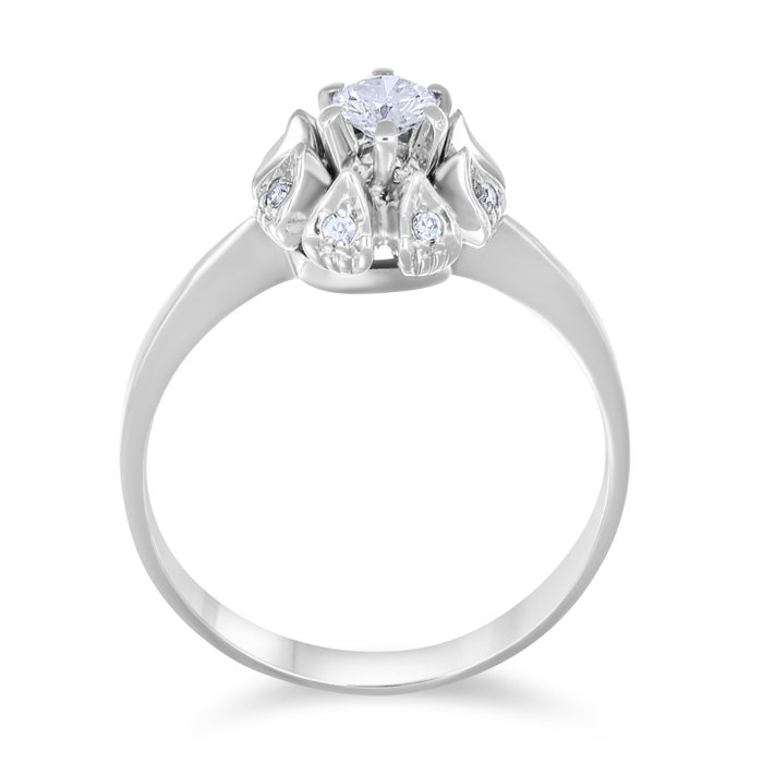 Ring - 18 kraat Hvidguld -  0.32ct. tw. Diamant (Natur)