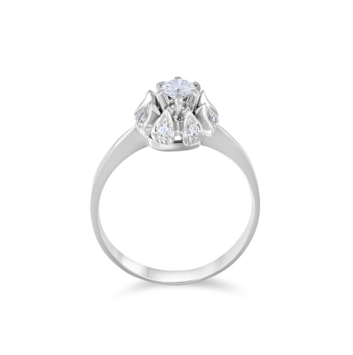 Ring - 18 kraat Hvidguld -  0.32ct. tw. Diamant (Natur)