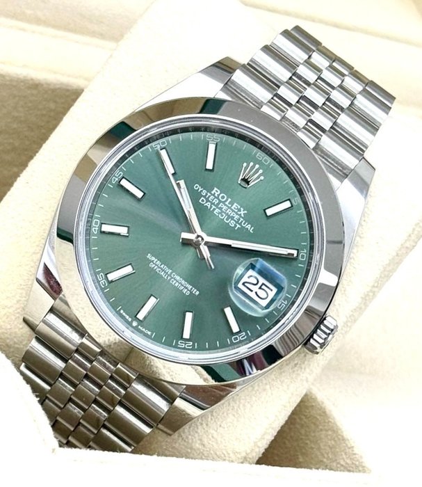 Rolex - Oyster Perpetual Datejust 41 'Mint Green Dial' - 126300 - Mænd - 2020+