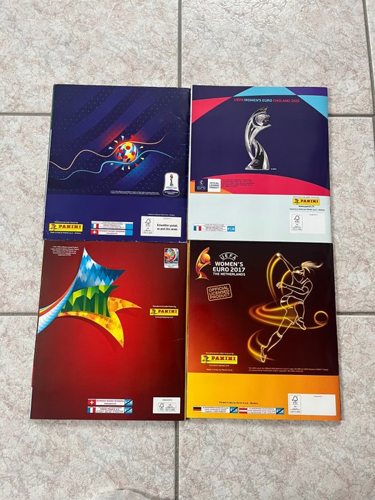 Panini - Women's World Cup 2015/19 + Euro 2017/22 - 4 Complete Album