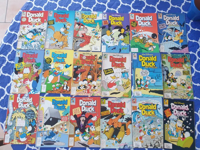 Donald Duck 1-38 - Donald Duck Adventures - 38 Album - Første udgave/genoptryk - 1990/1993