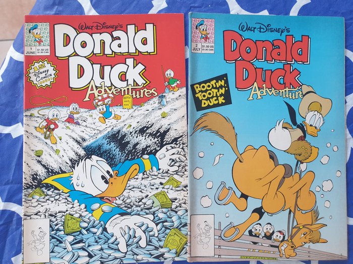 Donald Duck 1-38 - Donald Duck Adventures - 38 Album - Første udgave/genoptryk - 1990/1993