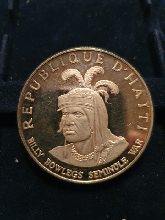 Haiti. 10 Gourdes 1971 Billy Bowlegs Seminole War  (Ingen mindstepris)