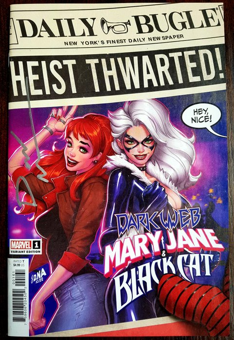 Mary Jane And Black Cat "David Nakayama Cover" - Signed by Artist David Nakayama - 1 Signed comic - Første udgave/2022