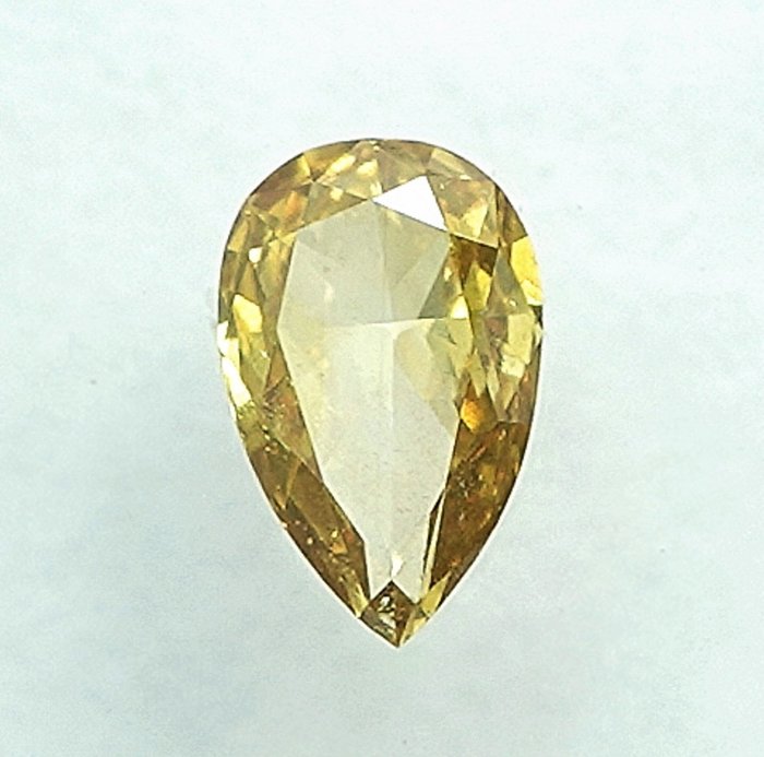 1 pcs Diamant  (Naturfarvet)  - 0.22 ct - Fancy Gul - SI2 - International Gemological Institute (IGI)