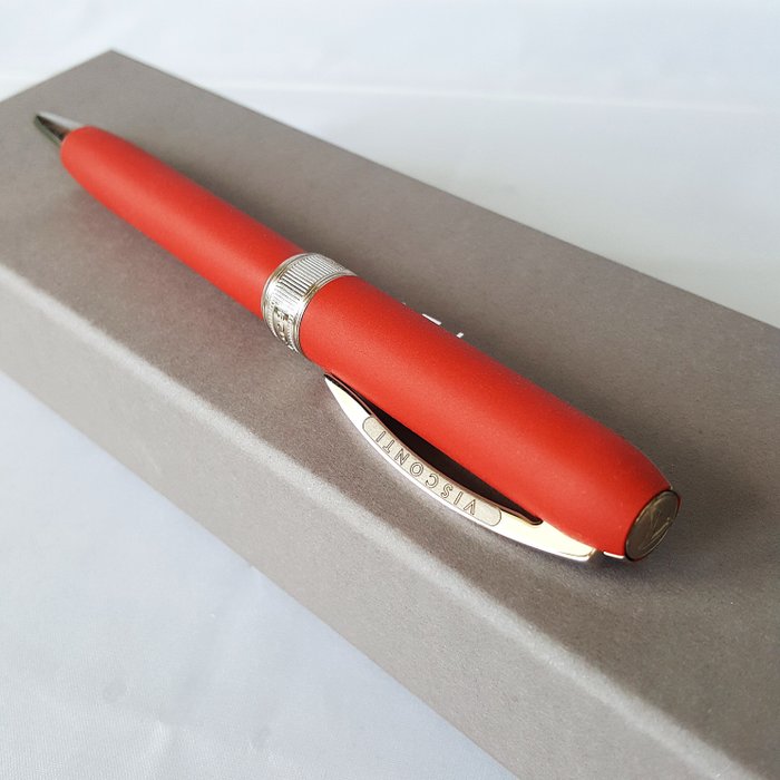 Visconti - Silver - Light Red - New - Kuglepen