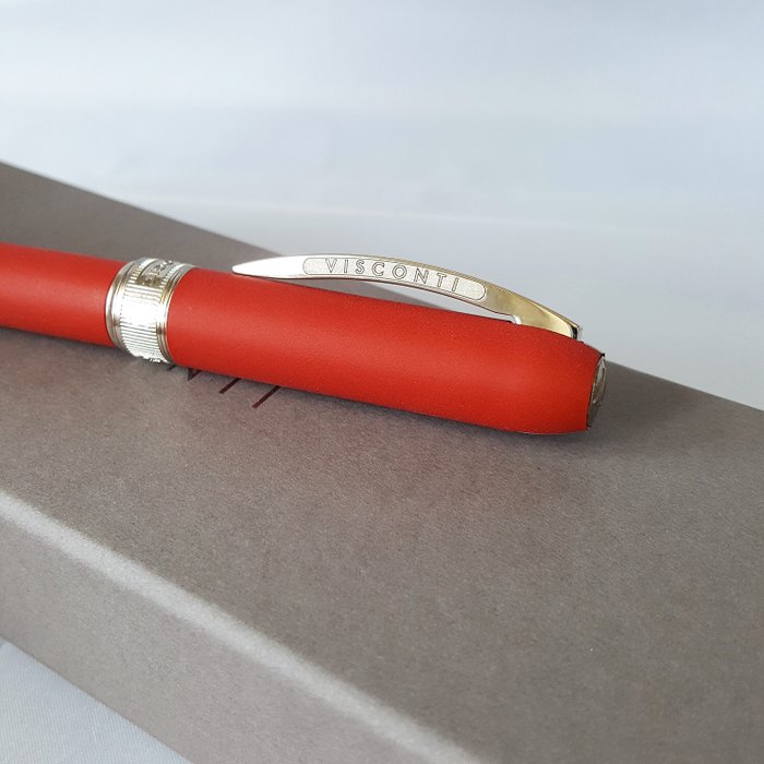 Visconti - Silver - Light Red - New - Kuglepen