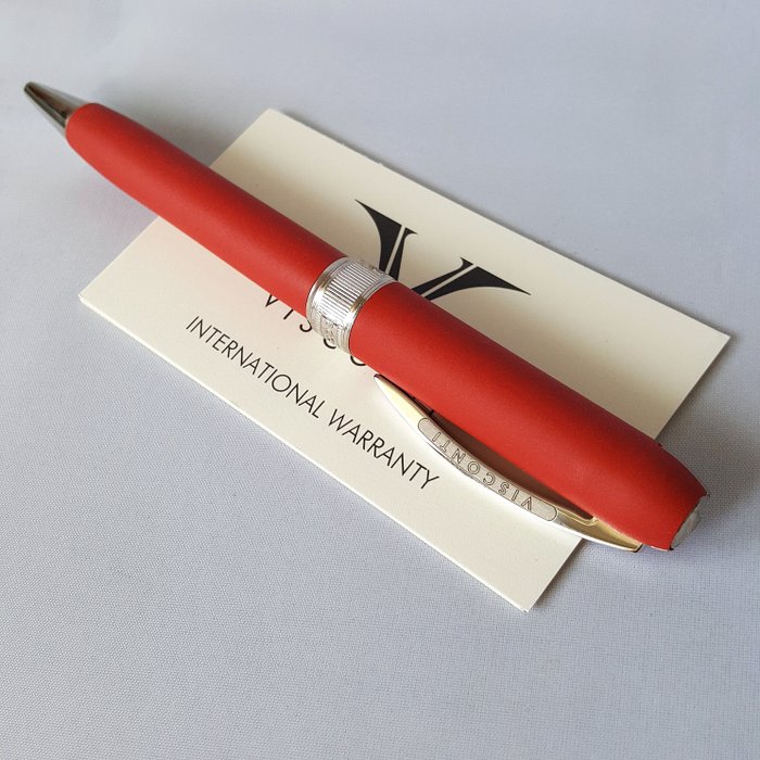 Visconti - Silver - Light Red - New - Kuglepen