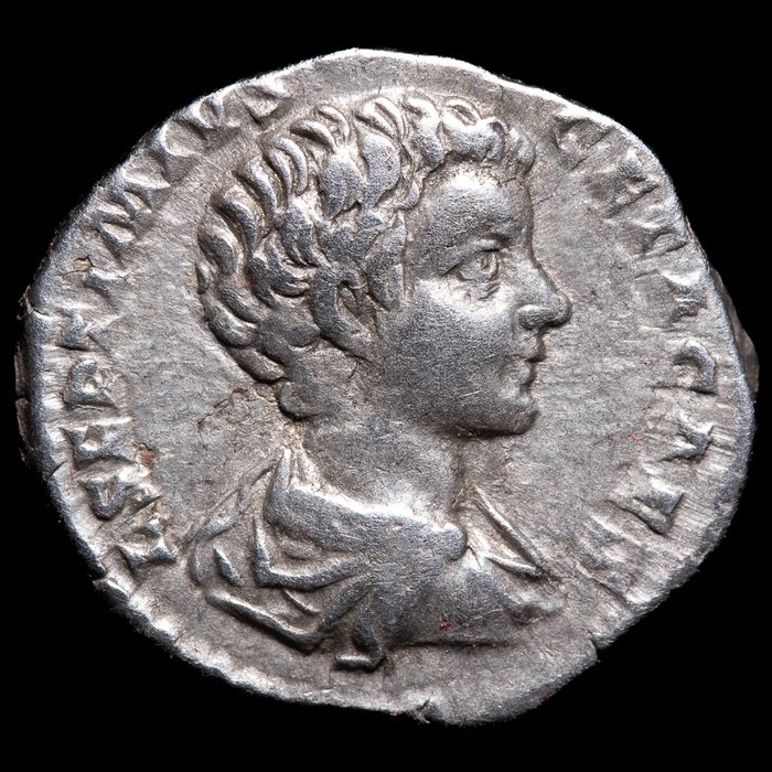 Romarriket. Geta (AD 209-211). Denarius Roma  (Ingen mindstepris)