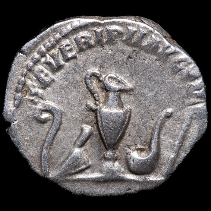 Romarriket. Geta (AD 209-211). Denarius Roma  (Ingen mindstepris)