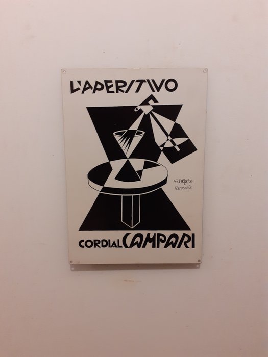 Davide Campari S.p.a Milano - Fortunato Depero - Reklameplakat - Jern