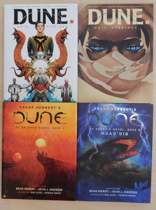 DUNE - Huis Atreides 1 2 De Graphic Novel Boek 1  2 - 4 Album - Første udgave - 2021/2022