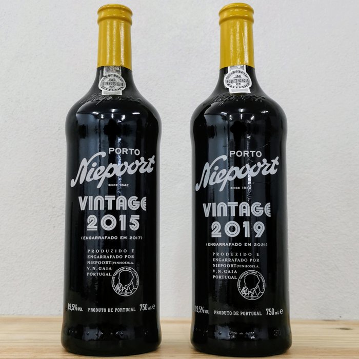 Niepoort Vintage Port: 2015  2019 - Douro - 2 Flasker (075 L)