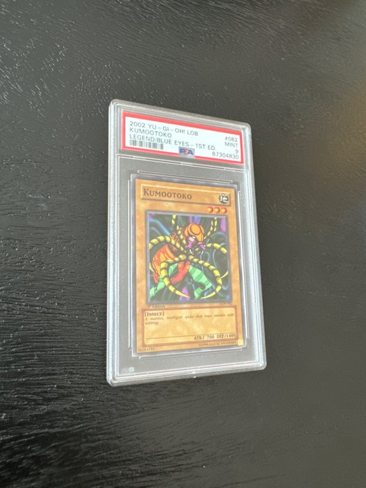 Konami - 1 Graded card - 1st Edition - Kumootoko - Legend of Blue Eyes White Dragon - PSA 9