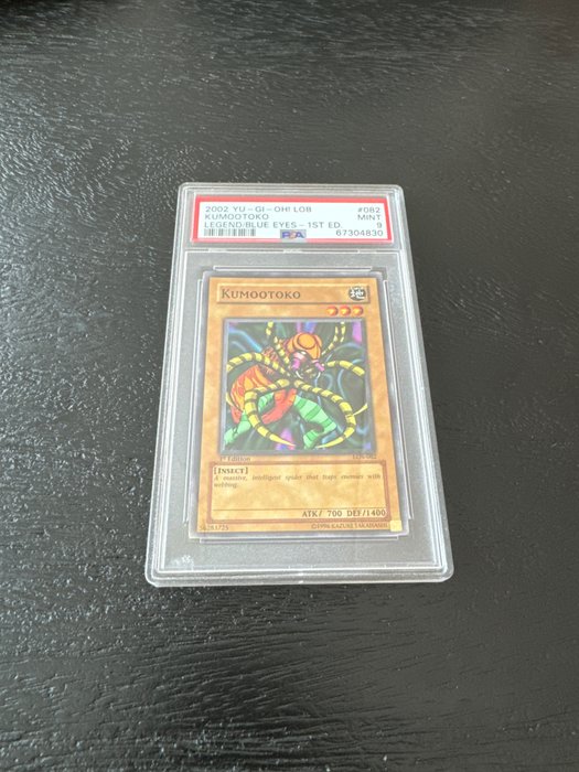 Konami - 1 Graded card - 1st Edition - Kumootoko - Legend of Blue Eyes White Dragon - PSA 9