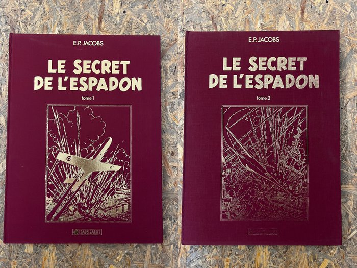 Blake  Mortimer T1 + T2 - Le Secret de l'Espadon 1  2 + calendrier - C - 2 Album - Begrænset udgave - 1985/1986