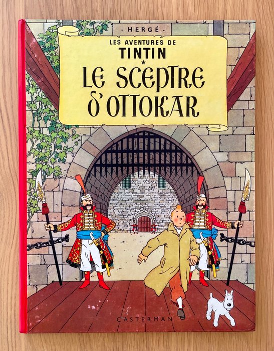 Tintin T8 - le Sceptre d'Ottokar (B33) - Dos Arrondi Orange - C - 1 Album - Genoptryk - 1963