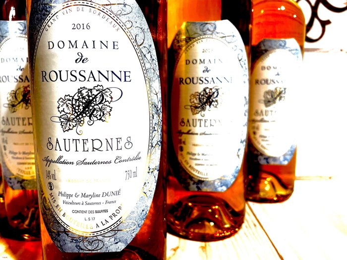 2016 Domaine de Roussanne - Sauternes - 6 Flasker (0,75 L)