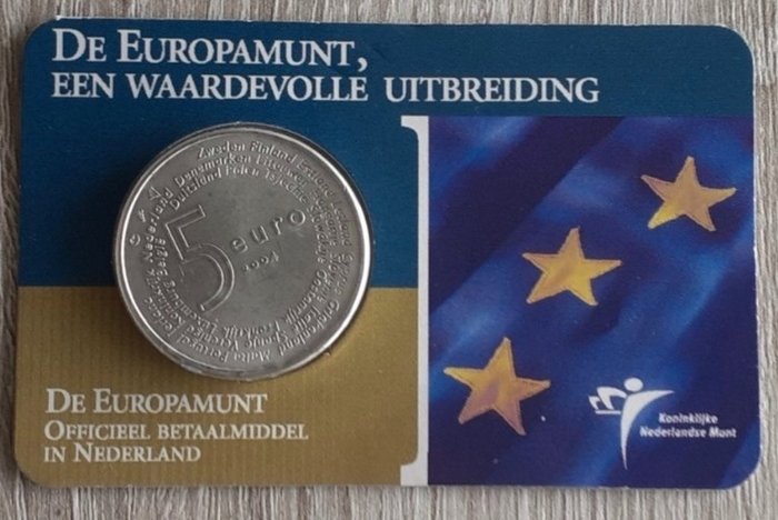 Holland. 5 Euro 2004 "Europamunt"  (Ingen mindstepris)