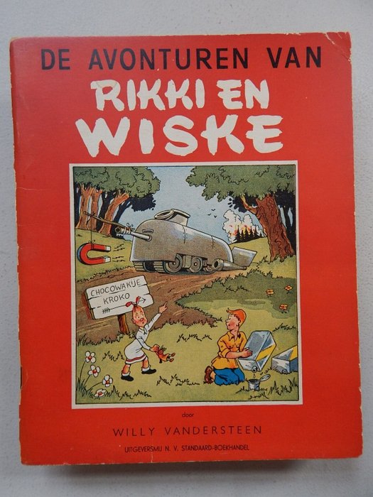 Rikki en Wiske 1 - - Rikki en Wiske in Chocowakije - 1 x antikvarisk album - Første udgave - 1946